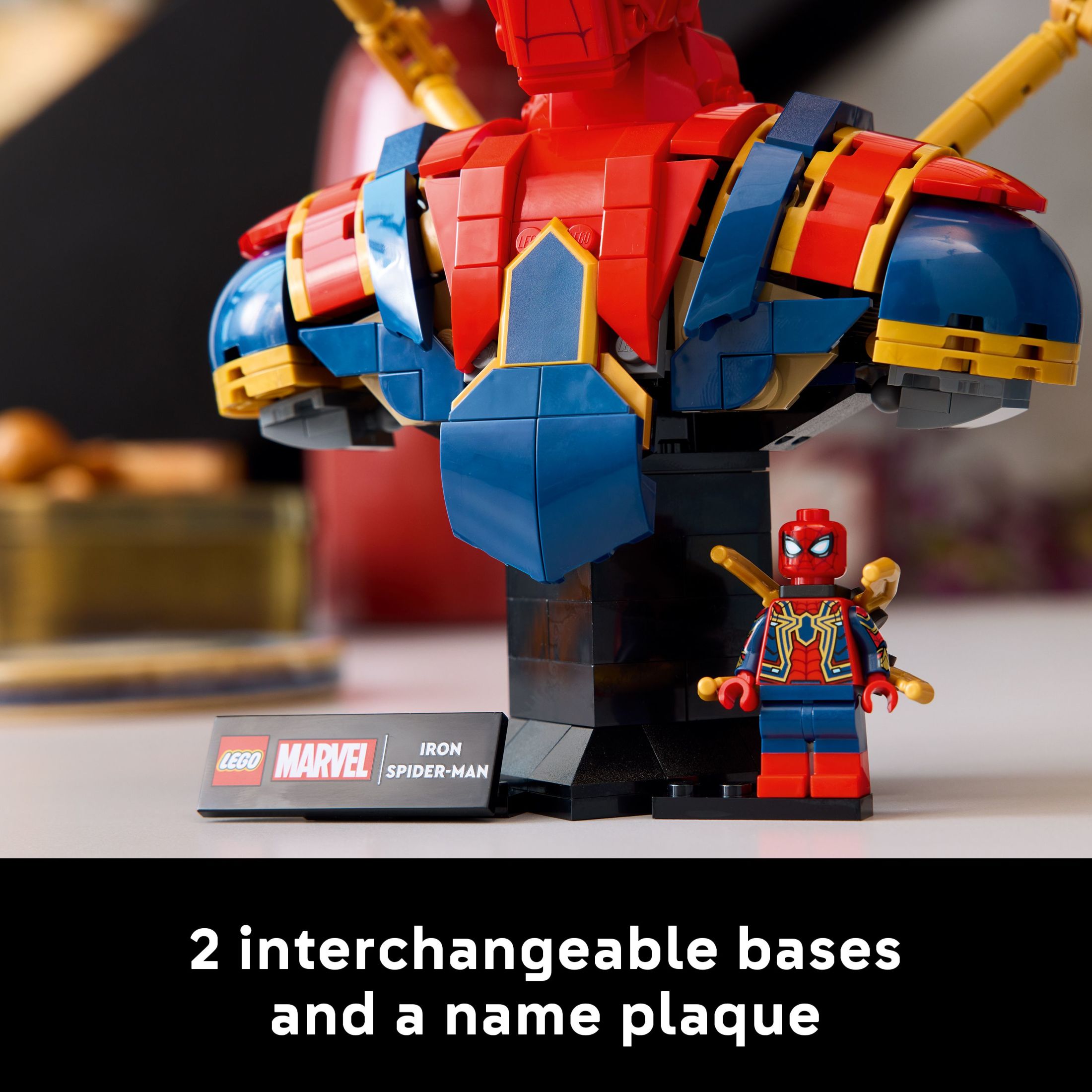 LEGO Marvel Busto de Iron Spider-Man Coleccionable - Kit de Construcción para Adultos, Mayores de 18 Años - Incluye Minifigura de Iron Spider-Man - Modelo Coleccionable para Fans de Superhéroes - Regalo para Hombres y Mujeres - 76326 7