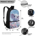 thumbnail image 4 of Uorisanigo Cute Elephant Kids Backpack School for Girls Boys 6-12 Year Large Capacity School Bag Preschool Elementary Kindergarten Travel Casual Daypack with Padded Straps, 4 of 6