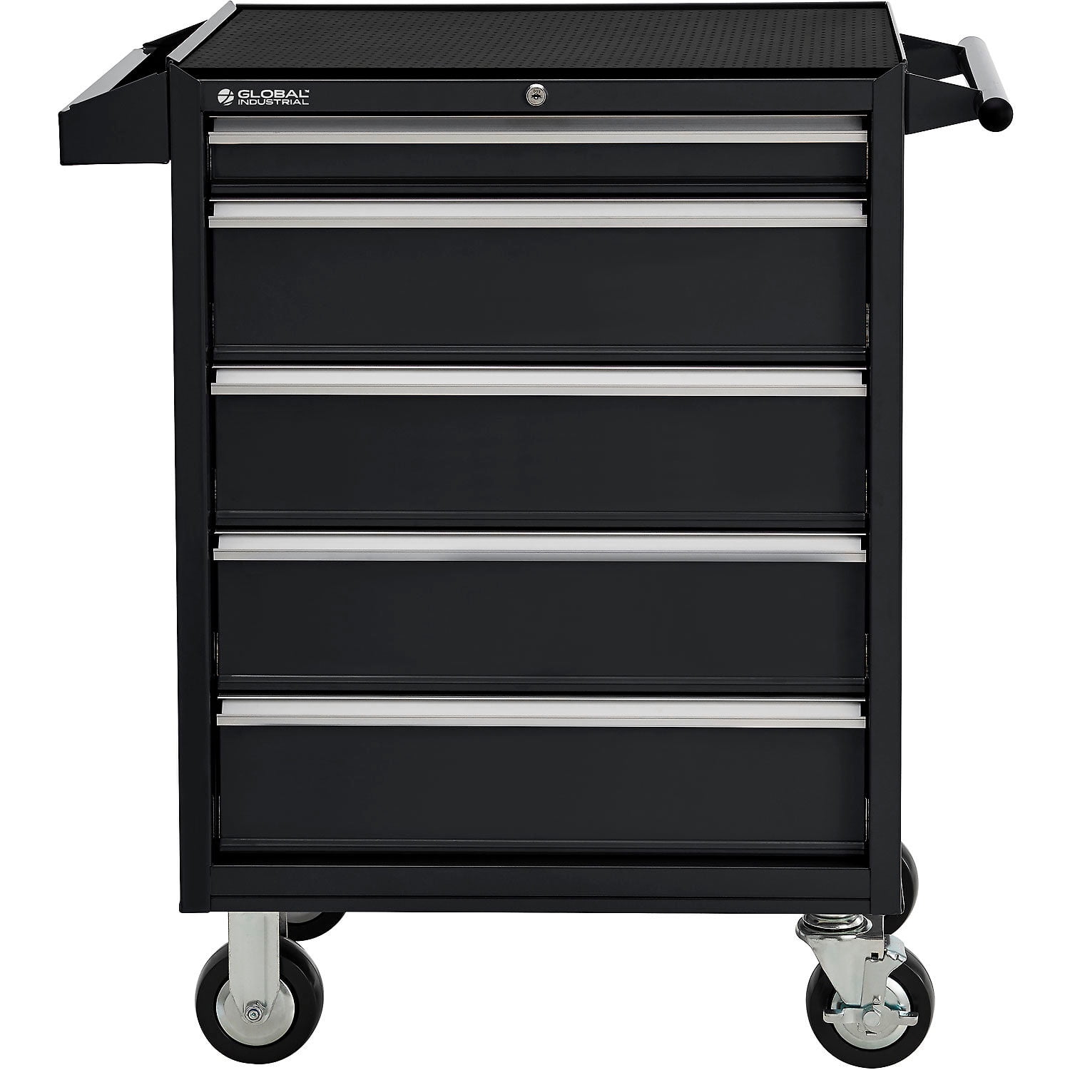 5 Drawer Roller Tool Cabinet 26-3/8" x 18-1/8" x 37-13/16", Black