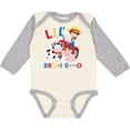 thumbnail image 3 of Inktastic Farmer Tractor EIEIO Little Bro Boys Long Sleeve Baby Bodysuit, 3 of 5