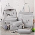 thumbnail image 1 of 4PCS School Backpack, Canvas Laptop Bookbag, Light Weight and Beautiful Girls Backpack, Multi Purpose School Bookbag with Adjustable Strap,, 1 of 5