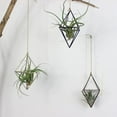 thumbnail image 4 of Hanging Air Plant Holder Himmeli Geometric Planter Metal Airplant Rack Tillandsia Hanger with Chain in Modern Rustic Art Style for Home Decor, 4 of 5