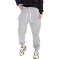 thumbnail image 2 of SWSMCLT Men's Sports Pant Snow Sweatpants Elastic Waist Lounge Joggers Casual Fleece Lined Pants Slim Fit Soft Jogger Light Grey Large, 2 of 4