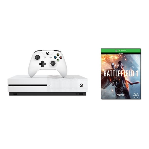 Microsoft Xbox One S - Champ de Bataille 1 Bundle - console de Jeu - 4K - HDR - 500 GB HDD - Blanc
