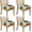 Pioneer Flower-2, variant on Pioneer Flower and Butterfly Seat Covers for Dining Room Chairs Set Of 4,Stretch Printed Washable Chair Seat Cover with Elastic Ties and Button,Removable Waterproof Couch Cushion Covers