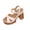 Beige, variant on Red Fish Mouth Heeled Sandals For Women Platform High Heels Casual Summer Footwear Pu Material Red Us Size 9.5 Foot Length 10.43 Inches