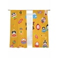 thumbnail image 2 of Sheer Curtains 63 Inches Length 2 Panels Set, Window Sheer Curtains for Living Room/Bedroom, Light Filtering Rod Pocket Curtain 52''x63''x2, 2 of 8