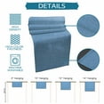 thumbnail image 7 of Table Runners 48 Inches Long Dress Scarves, Blue Burlap Texture Farmhouse Kitchen/Dining Table Runner, Short Coffee Tablerunners, Farmhouse Vintage Blue 13x48 Inch, 7 of 7