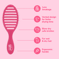 thumbnail image 5 of Wet Brush Speed Dry, Vented Hair Brush, Blow-Dry Safe, Frost Pink, 5 of 12