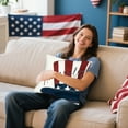 thumbnail image 5 of Fwttom 4Th of July Decorations, 4Th of July Cushion Covers Star Flag Patriotics Cushion Covers 4Th of July Decor for for Sofa Bedroom Home Decor, 5 of 6