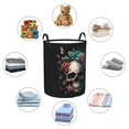 thumbnail image 6 of XMXT Collapsible Laundry Basket, Mysterious Skeleton Ghost Print Waterproof Laundry Hamper, 62L Black, 6 of 8