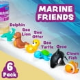 thumbnail image 3 of Bath Toys Tub Works Marine sin moho, paquete de 6 unidades para bebés y niños pequeños, 3 of 9