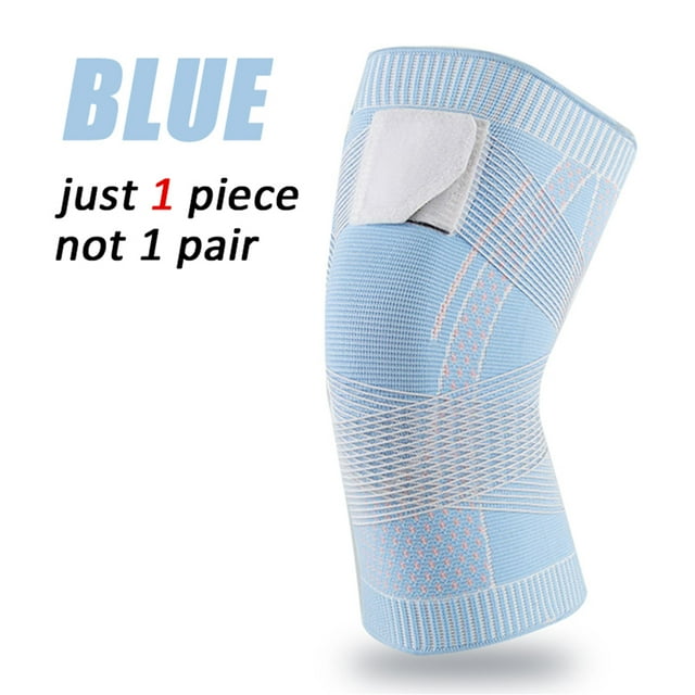 1 PCS Genouillères de Compression Sportive Manchon de Soutien Protecteur Genouillère Élastique Support à Ressort Volleyball Course Coussin en Silicone