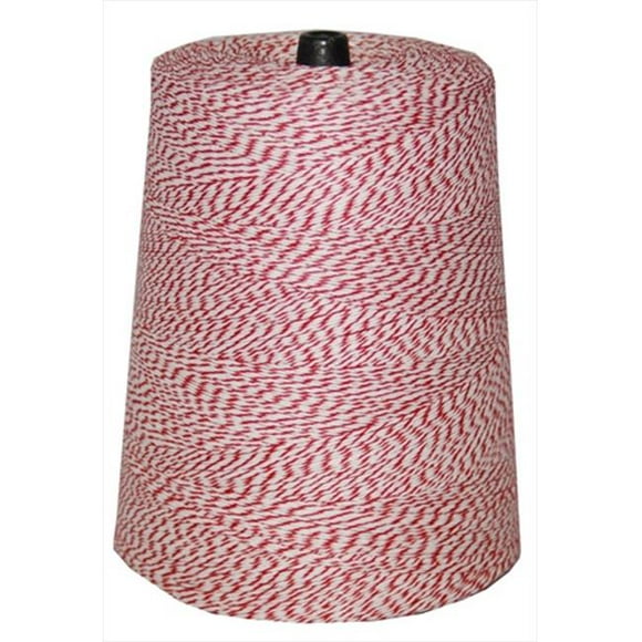 4 Poly Variegated 2 Pound Cone with 9600 ft. in Red and White