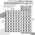 thumbnail image 5 of White Christmas Santa and Tree Pattern Toddler Nap Mats for Kids Preschool,50"x20" Sleeping Mat Bag or Kids,Toddler Sleeping Bag,Toddler Nap Mat or Daycare, 5 of 6