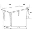 thumbnail image 7 of Gabriel Rectangular 59-inch Wood Dining Table Cappuccino, 7 of 7