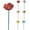 Multicolor, variant on Ceramic Garden Bee Feeder with Ground Stake – Outdoor Bee Bath & Water Dish, Artificial Flower Decor for Bee Friendly Yard, Pollinator Garden Gift, Handmade Bugs Waterer