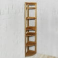 thumbnail image 3 of Regency Flip Flop 67 in 6 Shelf High Folding, No Tools Assembly, Wood Bookcase- Medium Oak, 3 of 7