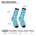 thumbnail image 6 of Uemuo Cute Healthy Teeth Pattern Women's Crew Socks, Soft Durable Breathable Moisture-Wicking with Odor Control Cotton socks, 6 of 9