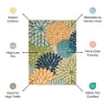 thumbnail image 3 of Pemberly Row 10' x 14' Ivory Green Fabric Outdoor Area Rug (10' x 14'), 3 of 12