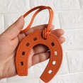 thumbnail image 2 of PU Leather Horse Hoof Horseshoe Keychain Handbag Key Chains Keyring, 2 of 8