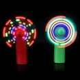 thumbnail image 5 of 1PC Portable Handheld Mini LED Flashing Light Fan AAA Battery Powered Random Color For Cooling, 5 of 7