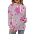 thumbnail image 4 of Pink Lips Lipstick Pattern 3D Print Hoodie Men Women Autumn Thin Pullover Sweatshirt Vintage Streetwear Tops, 4 of 6