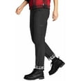 thumbnail image 2 of Eddie Bauer Women's Storm Repel Fleece Plaid Lined Lightweight Stretch Casual Pants-Black / 8, 2 of 6