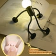 thumbnail image 4 of Fun Toy Night Light Bulb Man Design Suction Cup Portable Bedroom Decorative Light for Desk Decor Battery Operated, 4 of 13