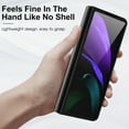 thumbnail image 4 of SaniMore Case for Samsung Galaxy Z Fold 3 7.6" 2021, Carbon Fibre Back Slim Shcokproof Anti-scratch 360°All-around Protective Drop Resistant Case for Samsung Galaxy Z Fold 3 7.6" 2021, Gold, 4 of 7