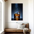 thumbnail image 2 of Elephant Stock Cool Whiskey Wall Art - Vertical Canvas Wall Art - Dining Room Wall Decor - Food And Drink Canvas - Blue And Brown Decor - 30" x 45", 2 of 8