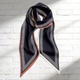 thumbnail image 2 of UJNDER Womens Elegant Silk-like Scarves Delicate Long Silk-like Neck Scarf with Ribbon Mini Style for Versatile Wear Neck Scarf for Women,Black_010,One Size, 2 of 3