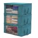 thumbnail image 1 of 3 uds bolsa de almacenamiento azul caja de almacenamiento de ropa plegable debajo de la ropa de cama 48x35x20 cm contenedor de almacenamiento de Color gris, 1 of 5