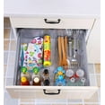 thumbnail image 2 of YBM Home Plastic Bin Organizer for Cabinet and Kitchen, Clear, Small 9.4 in. L x 6.6 in. W x 4 in. H, 2 of 15