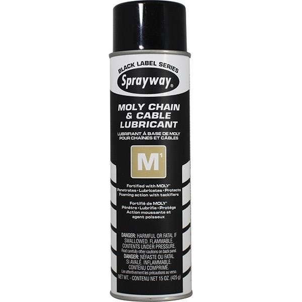 Sprayway M1 Moly Chain & Cable Lubricant 12/Case (1 Case)
