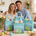 thumbnail image 6 of Anhility 12Pcs Easter Gift Bags Multicolor Bunny and Eggs Treat Tote Bags with Handles Egg Hunt Bag for Snack Candy Treat Party Favor Spring Birthday Party Supplies, 7.87x7.87x3.54in, 6 of 6