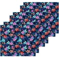 thumbnail image 3 of SKYSONIC Palm Flower Cotton Washcloths Set of 4, Highly Absorbent Soft Fingertip Towel for Bathroom, Gym, Hotel and Spa, 12 x 12 Inch, 3 of 7
