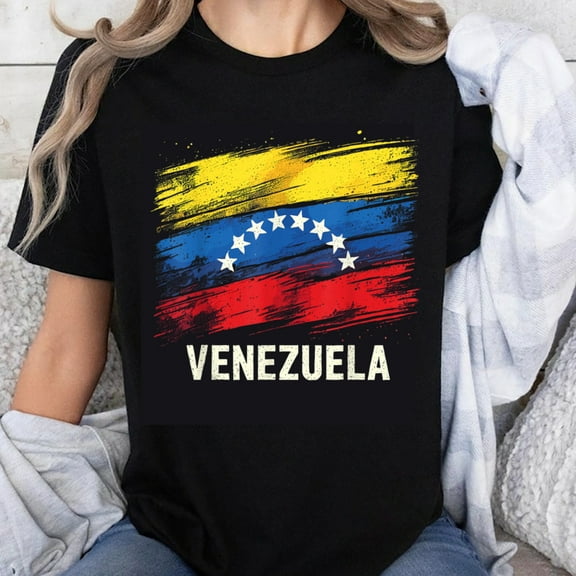 100% Cotton Venezuela Flag T-Shirt National Pride Design for Men Women Unisex Venezuela Country Flag Tee Shirt Gift for Fans