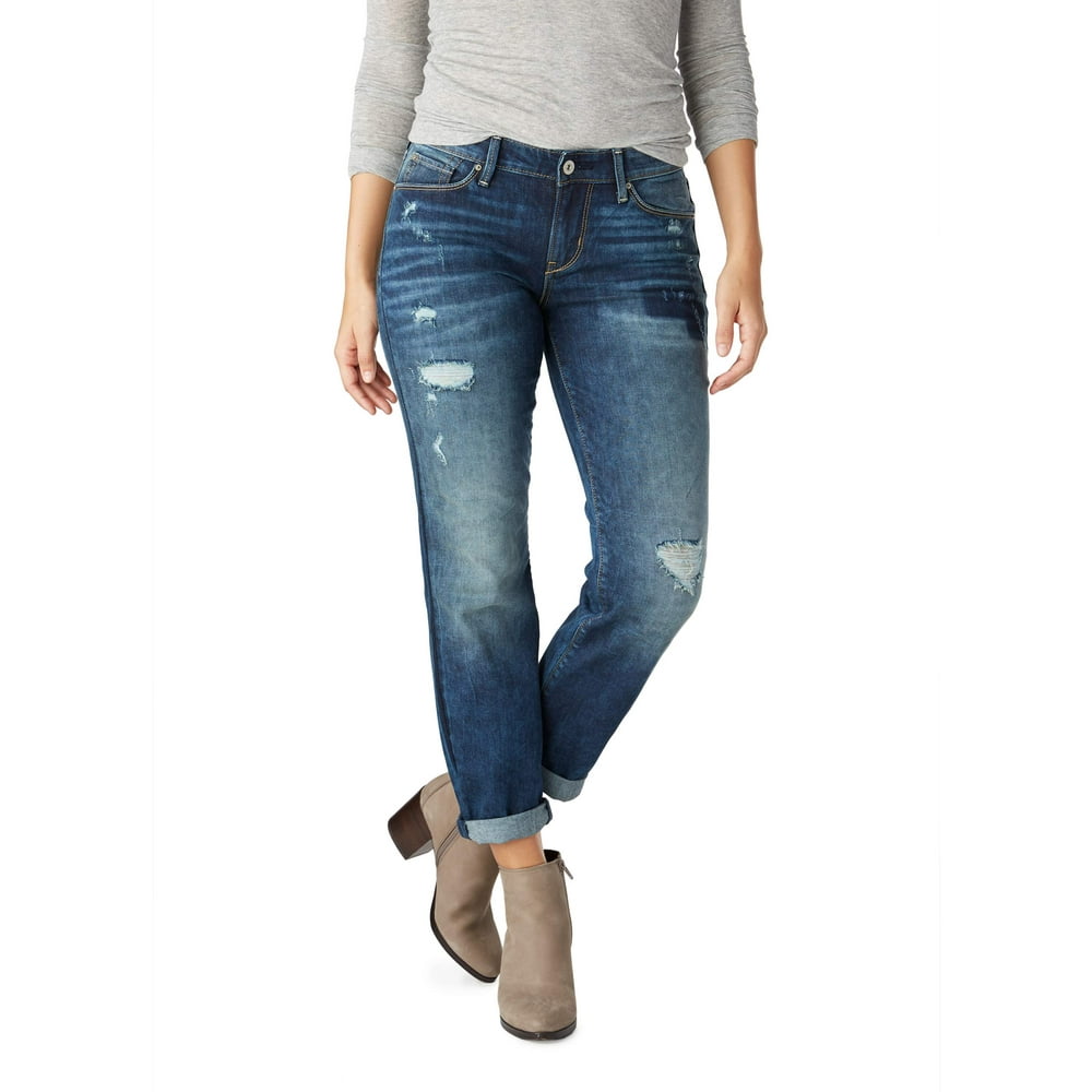 signature levi strauss mid rise slim cuffed