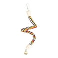 thumbnail image 2 of Bendable Parrot Climbing Rope, Hanging Chew Perches, Swing Perches, Bird Rope Perch for Parakeet, Canary, Cockatiels, Cockatoos, upplies , 19.69inch, 2 of 9