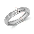 thumbnail image 3 of CARATS FOR YOU Men's 950 Platinum 4.2MM x 2.2MM Traditional Plain Wedding Band, Ring Size-6, 3 of 6