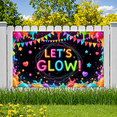 thumbnail image 4 of Neon Design Glow Banner Colorful Decoration Let's Glow Festival Sign for Party Celebration Event, 4 of 9
