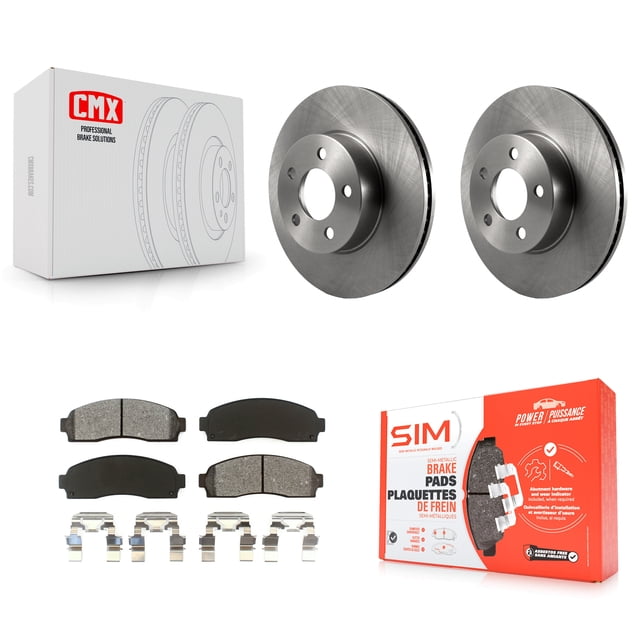 Transit Auto Front Disc Brake Rotors and Semi-Metallic Pads Kit for Car Ford Ranger Mazda B4000 Explorer Sport Trac K8S-100129
