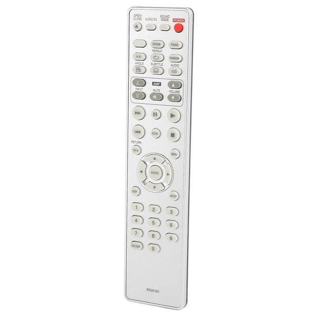 DVD Remote Control, Comfortable To Use Wear Resistant RC001DV Compact Battery Powered DVD Remote Control Replacement For DVD Player For DV6001 For DV9600