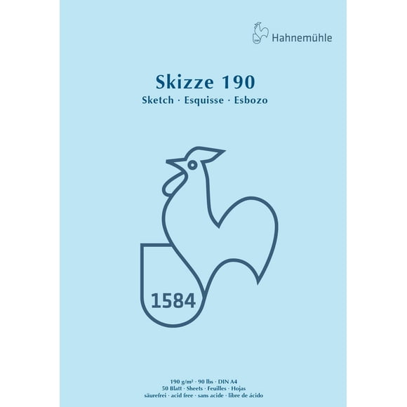 Block De Dibujo Bocetos 50 Hojas A4 Skizze 190 Hahnemühle