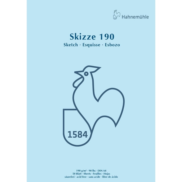 Block De Dibujo Bocetos 50 Hojas A4 Skizze 190 Hahnemühle