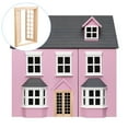 thumbnail image 3 of Miniature Dollhouse Wooden Door for DIY Scene Furniture, 3 of 7