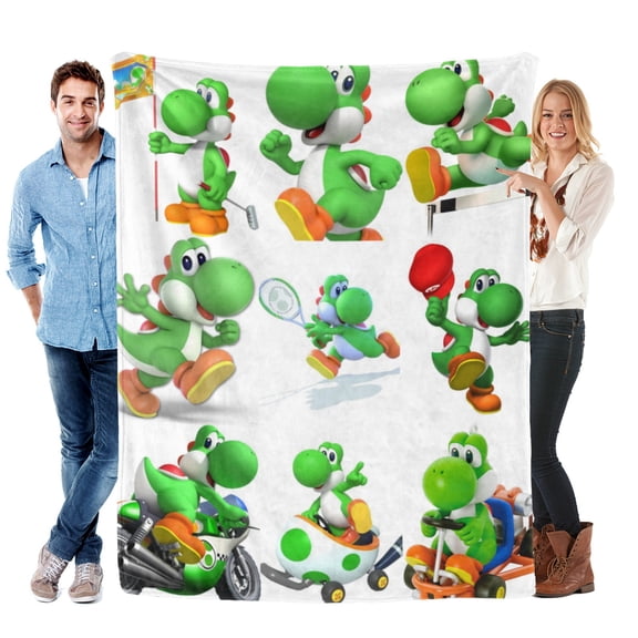 Throw Blanket for Yoshi Soft Warm Bed Couch Flannel Blanket for Kids Boys Girls Gifts Home Decor 30x40 Inch