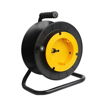 Almencla Empty Cable Reel Hand Crank Power Cord Reel for Patio Lawnmower  Cable Garden S260A 
