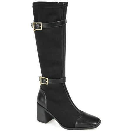 

Journee Collection Womens Gaibree Tru Comfort Foam Wide Width Wide Calf Stacked Heel Knee High Boots